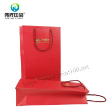 Manufacturer of Wine Take Away Food Paper Gift Bag with Twist Handles